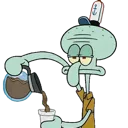 077_SquidwardCoffeeTired