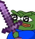 pepe_enchanted_netherite_sword animated Discord emote | דושי גאנג