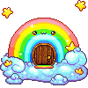 rainbowdoorway animated GIF emoji - Mossy Magic ✨