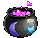 WitchsCauldron1 animated Discord emote from Mossy Magic ✨