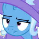 TrixieRollingEyes animated emote from Friendship Academy - MLP