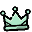 crown_lightgreen animated Discord emote | דושי גאנג