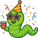party Discord Emoji - WORM