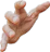 Hand reaching forward with fingers slightly spread against a dark background.