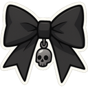 Gothic_skull_bow Discord emoji