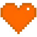 PixelHeartOrange
