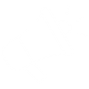 Megaphone icon with sound waves radiating from the front.