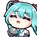 MikuSing animated emote | ⁽¹⁸⁺⁾ miao ୨ৎ
