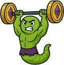 powerlifter Discord sticker from WORM