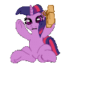 Stomp_Loop_Fast animated GIF emoji from Friendship Academy - MLP