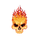 GhostRiderlogoflamingskull1