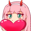 zerotwoheart Discord sticker from 𝗖𝗣𝗘 𝗖𝗹𝘂𝗯