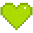 133551pixelheartgreen