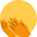 Hands covering a face in a gesture of embarrassment or frustration.
