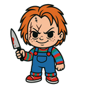 chucky custom emote from Cozy Cavern
