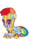 Dashie_SpartaDance animated emote from Friendship Academy - MLP