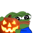 halloween_drip_pepe_pumpkin Discord emoji