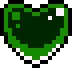 7245darkgreenspinningpixelheart