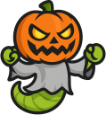 Halloween Discord sticker from WORM