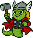 Thor Discord sticker from WORM