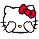 hellokittyhide Discord sticker from RIZZ HEAVEN | Chill • E-Dating • VC • Events • Friends • Giveaways