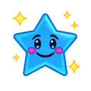 SmilingBlueStarCharacter