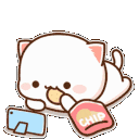 watchingmovie animated GIF emoji from RIZZ HEAVEN | Chill • E-Dating • VC • Events • Friends • Giveaways