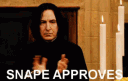 snape_approved animated emote | Harry Potter on HBO