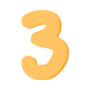 7390pastelorangenumberthree