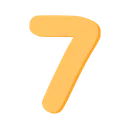 5789pastelorangenumberseven