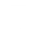 A white line-art icon of a rolled scroll against a black background.