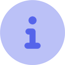 Blue circle shape with a flat design.