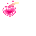 ArtistCafe_pinkheart animated GIF emoji from Artist Cafe