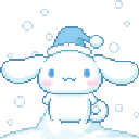 ArtistCafe_cinnamorollsnowman animated emote | Artist Cafe