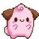 ArtistCafe_clefairypokemon animated Discord emote from Artist Cafe