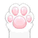 ArtistCafe_whitecatpaw animated emote - Artist Cafe