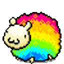 ArtistCafe_sheepjump animated GIF emoji from Artist Cafe