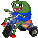 pepetricycle animated GIF emoji - Starpatch