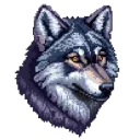pngtreecutewolfheadinpixelartsty