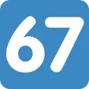 67 67