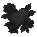 054_blackroseheart