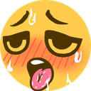 panting Discord sticker from Actress Hub