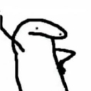 A simple black and white stick figure character standing with one hand on its hip and a smug expression.