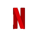 Red pixelated text fragments arranged in a sequence that looks like a corrupted logo.