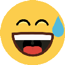 smile_sweat Discord emoji