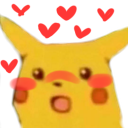 Pikachu with a wide-open mouth and startled eyes expressing shock.