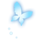 bluebutterfly Discord sticker - ۶ৎ　‿　cemetery　 ݁ 　˖