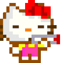 HelloKittySmoke animated Discord emote - ˚₊‧꒰ა The Nightosphere ໒꒱ ‧₊