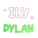 ily_dylan custom emote | Kiss Land  ·  xo tag