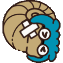 omanyteouch animated emote - PokéVault